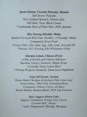 Menu photo 1 Azalina's San Francisco, CA