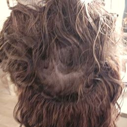 I sent these pics to Skylar the night before. Obvious sign if matted and hair loss