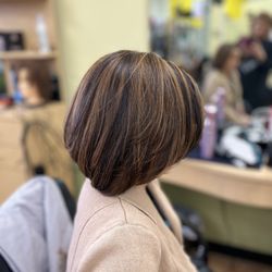 Pretty Salon & Barbershop - Hair cut and highlights this was my first set of highlights ever and Johana really made me feel safe and cared for I love the rebranding