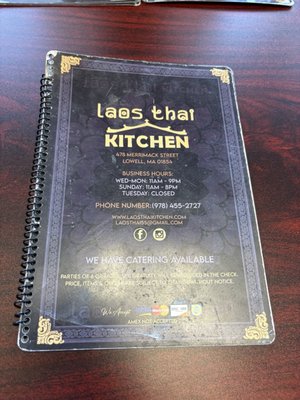 Menu photo 1 Laos Thai Kitchen Lowell, MA Menu photo 1 Laos Thai Kitchen Lowell, MA
