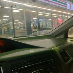 7-Eleven - They are always closing, this is at 3:08 the man has the door handle  wrapped  so it won't open, this is also not the first time