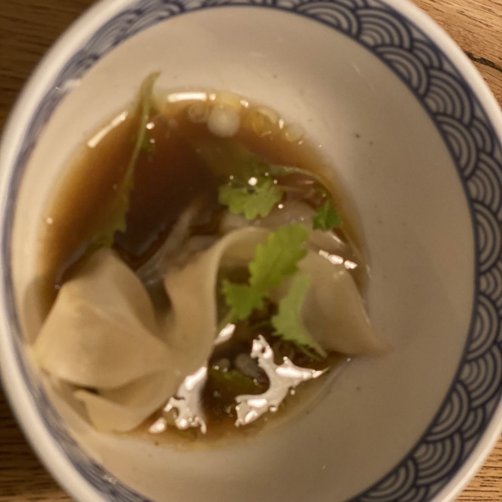 Berbena - Ox Tail Gyoza with broth is heavenly - Coffee & Tea Near Me - Barcelona, B