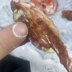 Jimmy John's - Was told this is fresh bacon, my sandwich is inedible. The Turkey is gray and josh was an extremely rude quite frankly disrespectful.