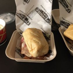 Firehouse Subs - Small Italian, small Firehouse steak and cheese, five cheese mac and cheese.