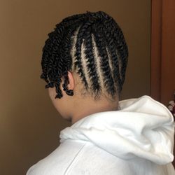 Hair by Elahvee - Natural flat twist updo style