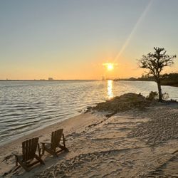 Biloxi Bay RV Resort & Marina - Sunset from the pool Deck