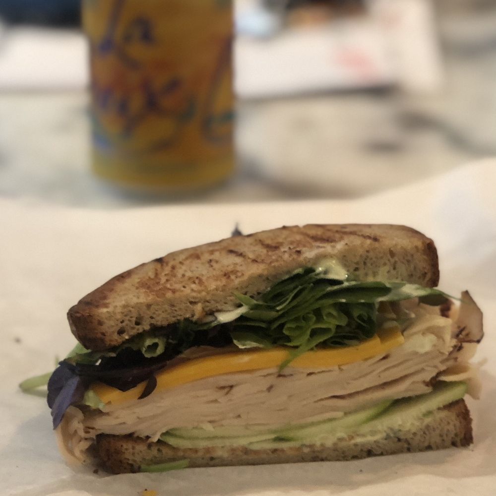 Turkey sandwich on gluten free bread