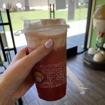 Happy Lemon - G5. Strawberry Green Tea - Juice Bars & Smoothies Near Me - Cupertino, California Happy Lemon - G5. Strawberry Green Tea - Juice Bars & Smoothies Near Me - Cupertino, California