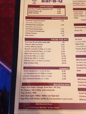 Menu photo 4 Brad's Bar-B-Q Memphis, TN