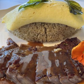 The Royale - Holy chili bomb omurice with sirloin steak - Breakfast & Brunch Near Me - Pleasant Hill, California The Royale - Holy chili bomb omurice with sirloin steak - Breakfast & Brunch Near Me - Pleasant Hill, California