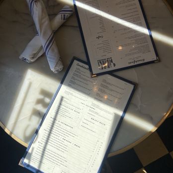 Bar Sinizki - table with menus - Bars Near Me - Los Angeles, California