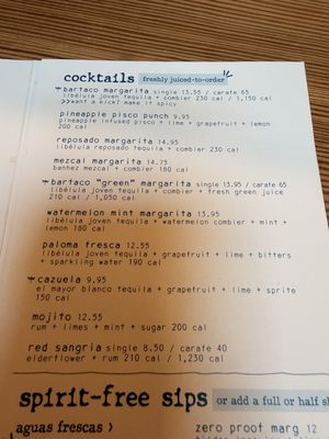 Menu photo 1 Bartaco - Orlando Orlando, FL