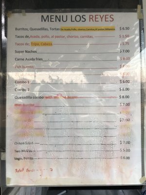 Menu photo 3 Tacos Los Reyes Los Angeles, CA
