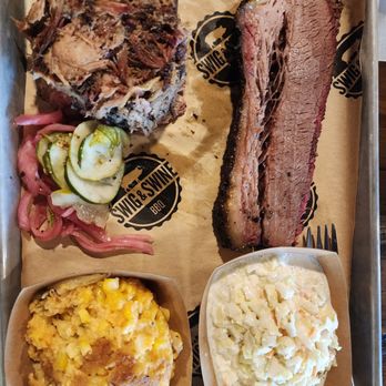 Swig & Swine - Brisket ,pulled pork with coleslaw and corn pudding - Barbeque Near Me - Myrtle Beach, South Carolina Swig & Swine - Brisket ,pulled pork with coleslaw and corn pudding - Barbeque Near Me - Myrtle Beach, South Carolina