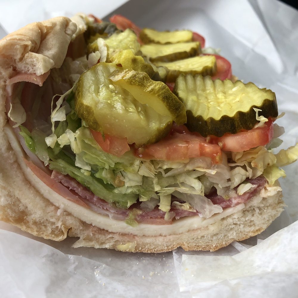 Italian Hoagie with extra pickles and vinegar Italian Hoagie with extra pickles and vinegar