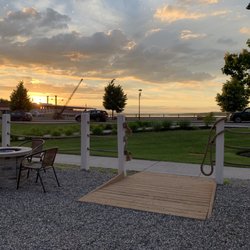 Beacon Bar & Grill - View of Long Lake from patio