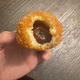 Inside of brown sugar mochi - 2/5 for me, sorry :(