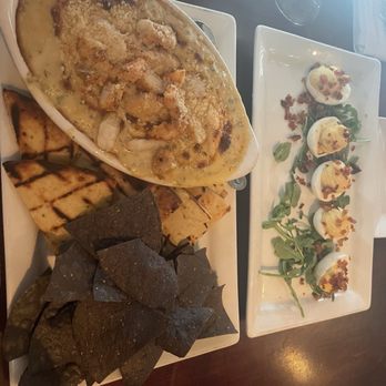 The Tulip Bistro & Bar - Cajun Shrimp Corn Dip and Smoked Deviled Eggs - Desserts Near Me - Lexington, Kentucky The Tulip Bistro & Bar - Cajun Shrimp Corn Dip and Smoked Deviled Eggs - Desserts Near Me - Lexington, Kentucky