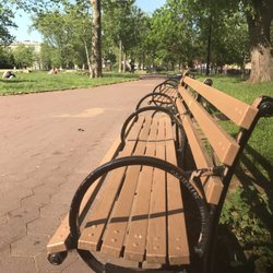 Irving Square Park - Max, relax and people watch for hours on end in this well maintained park in Bushwick.