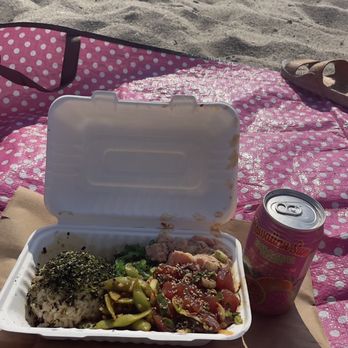Jus' Poke - Spicy Poke, Seaweed Salad, Brown Rice, spicy edamame, Hawaiian Sun - Hawaiian Near Me - Redondo Beach, California Jus' Poke - Spicy Poke, Seaweed Salad, Brown Rice, spicy edamame, Hawaiian Sun - Hawaiian Near Me - Redondo Beach, California