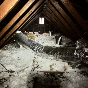 Phoenix insulation - Part of our attic before install - Insulation Installation Near Me