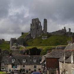 Corfe Castle - View from village centre