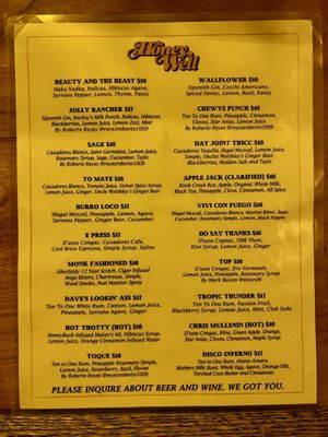 Menu photo 1 The Honey Well New York, NY Menu photo 1 The Honey Well New York, NY
