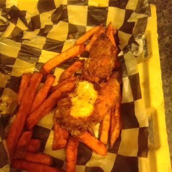 Stella Point Grille - Nasty uncooked chicken fingers with soggy sweet potato fries. - Bars Near Me - Kensington, Maryland Stella Point Grille - Nasty uncooked chicken fingers with soggy sweet potato fries. - Bars Near Me - Kensington, Maryland