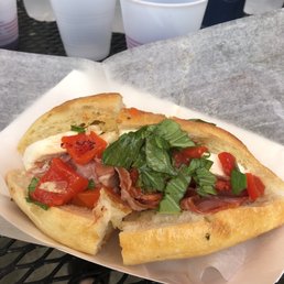 Italian Sub Deluxe - peppers, italian meats, basil, & fresh mozz