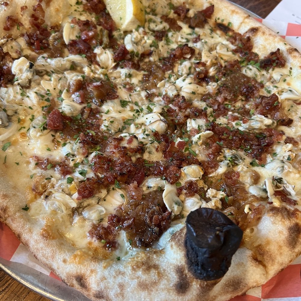 Donatina Neapolitan Pizza Cafe - Clam pie - Pizza Near Me - Patchogue, New York Donatina Neapolitan Pizza Cafe - Clam pie - Pizza Near Me - Patchogue, New York