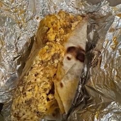 Taco Palenque Evans & 281 - Chorizo & Egg taco; STUFFED!!