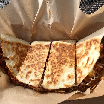 Quesadilla Mobilla - The southern belle - red chile beef, roasted sweet potatoes, corn, & onions. - Fast Food Near Me - Moab, Utah