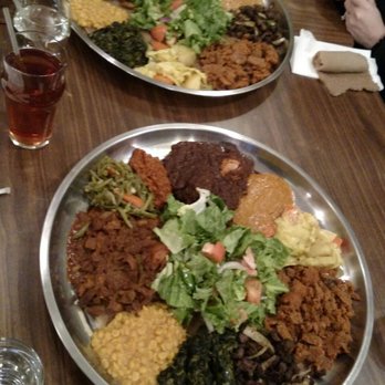 Mesob Ethiopian Restaurant - Just a portion of our dinner 3 plates with most of the menu offerings - a lot of deliciousness. - Ethiopian Near Me - Denver, Colorado Mesob Ethiopian Restaurant - Just a portion of our dinner 3 plates with most of the menu offerings - a lot of deliciousness. - Ethiopian Near Me - Denver, Colorado