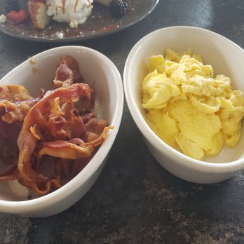 A'Bouzy - Side of bacon and scrambled eggs - Champagne Bars Near Me - Houston, Texas A'Bouzy - Side of bacon and scrambled eggs - Champagne Bars Near Me - Houston, Texas