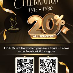 Lavie Nail Spa - :     ? 
Lavie Nail Spa is excited to welcome you to our Grand Opening
