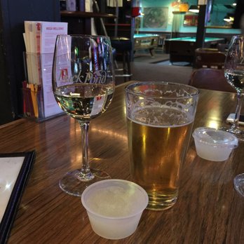 Eastern Pearl Restaurant - Barefoot Chardonnay in Puck Pond Vineyard glasses . With a side of frozen margarita shot for $2. 3 pool tables too. - Cocktail Bars Near Me - Portland, Oregon