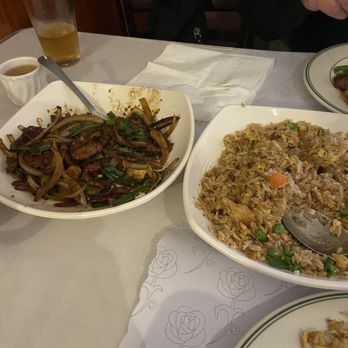Hunan Village - 4. Hunan Beef, Combo Fried Rice, and a beer. Wonderful food. - Chinese Near Me - Petaluma, California Hunan Village - 4. Hunan Beef, Combo Fried Rice, and a beer. Wonderful food. - Chinese Near Me - Petaluma, California