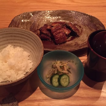 Hirohisa - Grilled eel (rice dish) with pickles and miso soup. - Japanese Near Me - New York, New York Hirohisa - Grilled eel (rice dish) with pickles and miso soup. - Japanese Near Me - New York, New York