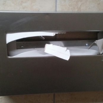 Wendy's - Empty toilet seat cover dispenser - Burgers Near Me - Port Orchard, Washington