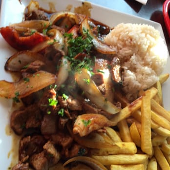 La Granja - The beef and onions was huge! Only finished half and it's amazing - Peruvian Near Me - Orlando, Florida La Granja - The beef and onions was huge! Only finished half and it's amazing - Peruvian Near Me - Orlando, Florida