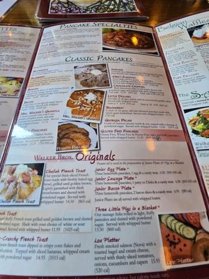 Menu photo 2 Walker Bros Original Pancake House Schaumburg, IL