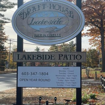 The Draft House Lakeside Bar & Grille - sign - Cocktail Bars Near Me - Kingston, New Hampshire The Draft House Lakeside Bar & Grille - sign - Cocktail Bars Near Me - Kingston, New Hampshire