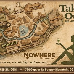 Nowhere Pizza & Pub - Map to get to Nowhere Copper