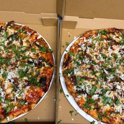 Athens Pizza - Birria pizza. Shredded beef onions and cilantro
