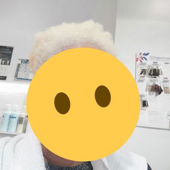 Wayne Agassi's Salon - 3. Another round of bleach to get the hair light enough to where it could take the lavender. - Hair Salons Near Me - Brooklyn, New York