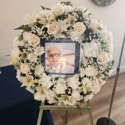 Beautiful funeral wreath