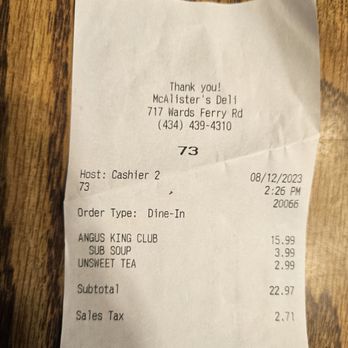 McAlister's Deli - Salad Near Me - Lynchburg, Virginia