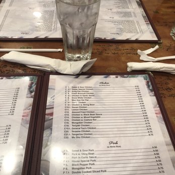 China House - Menu was clean - Chinese Near Me - McDonough, Georgia