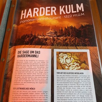Restaurant Harder Kulm - Menu - Restaurants Near Me - Unterseen, BE Restaurant Harder Kulm - Menu - Restaurants Near Me - Unterseen, BE