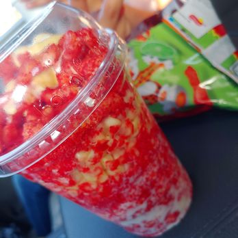 Lolita's - Creamed Corn with hot cheetos crumbs and topped with some hot cheetos - Ice Cream & Frozen Yogurt Near Me - Lemoore, California Lolita's - Creamed Corn with hot cheetos crumbs and topped with some hot cheetos - Ice Cream & Frozen Yogurt Near Me - Lemoore, California